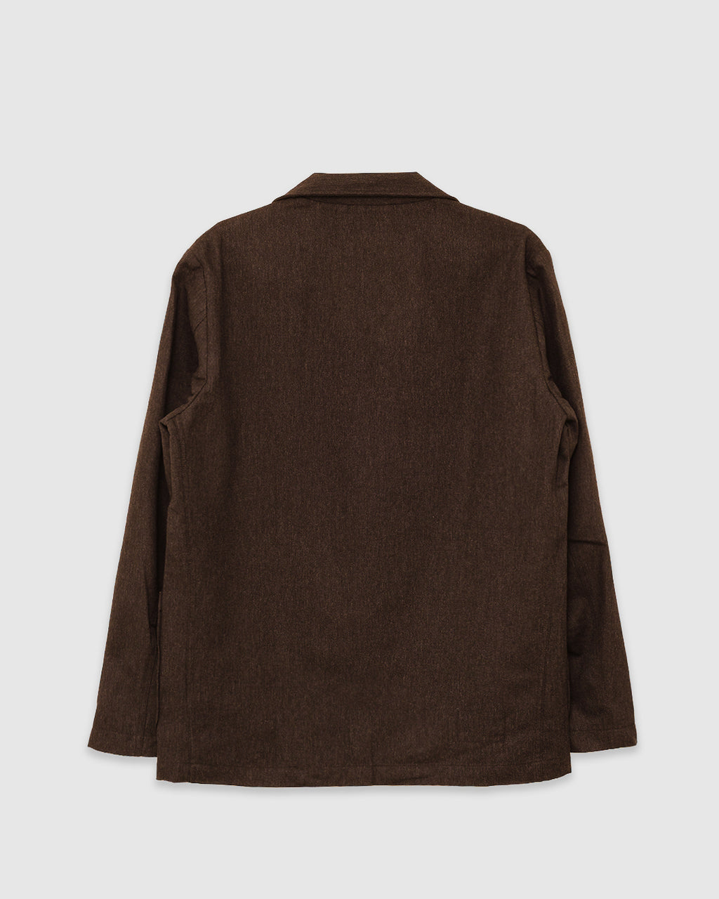 Two Button Jacket Recycled Italian Tweed Brown