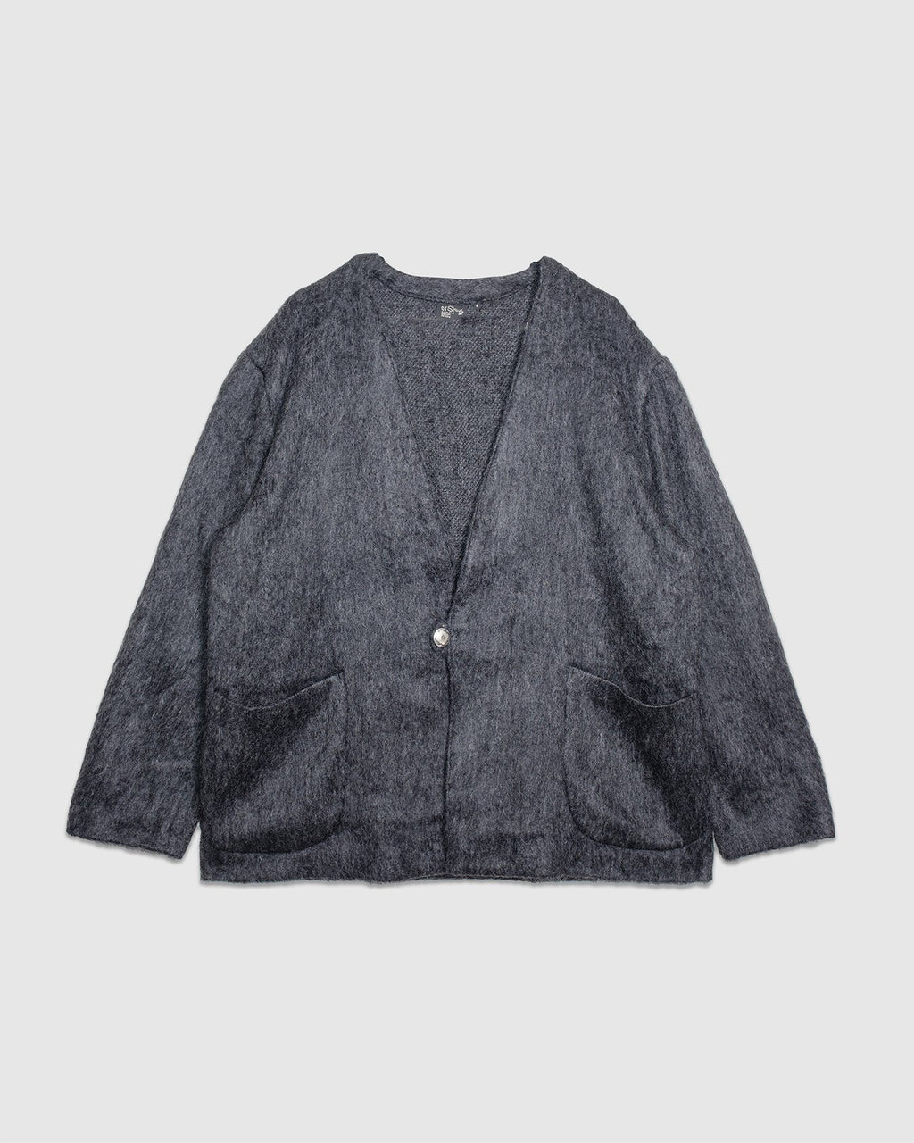 Mohair Cardigan - Charcoal Gray