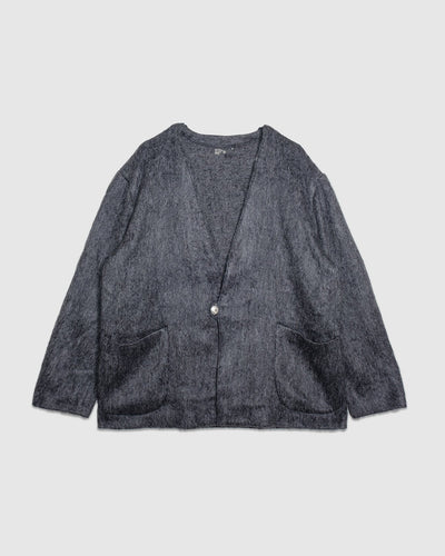 Mohair Cardigan - Charcoal Gray