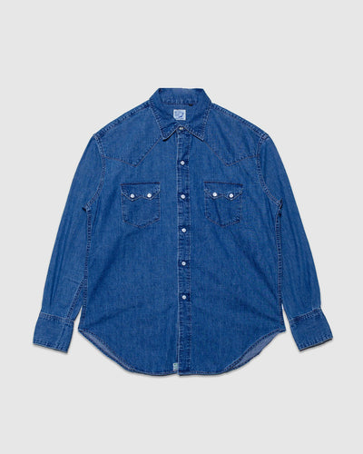 Denim Western Shirt - Denim Used
