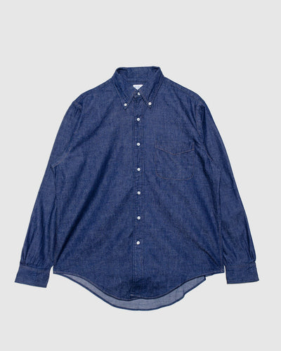 Denim Standard Button Down Shirt One Wash