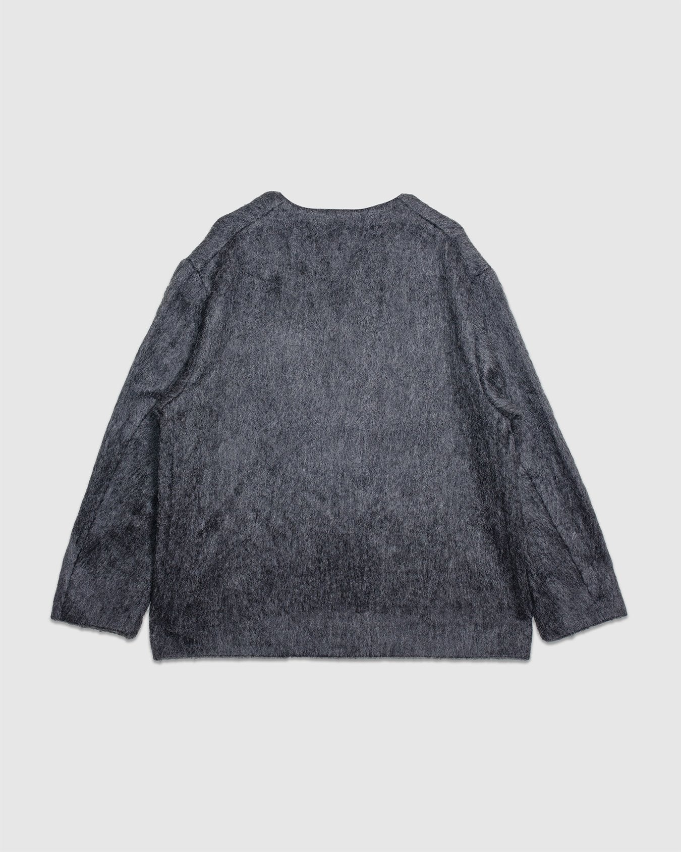 Mohair Cardigan - Charcoal Gray