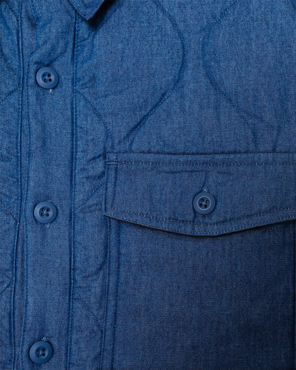 Military Down Shirt Indigo Denim