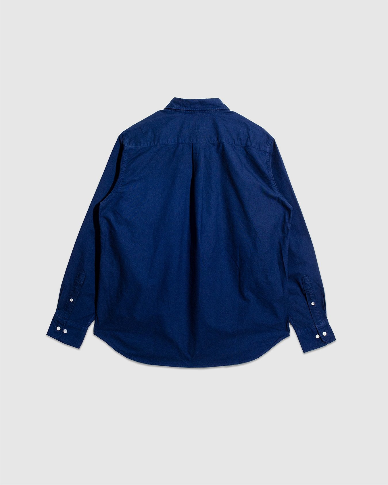 Algot Relaxed Overdyed Oxford Shirt - Workwear Blue