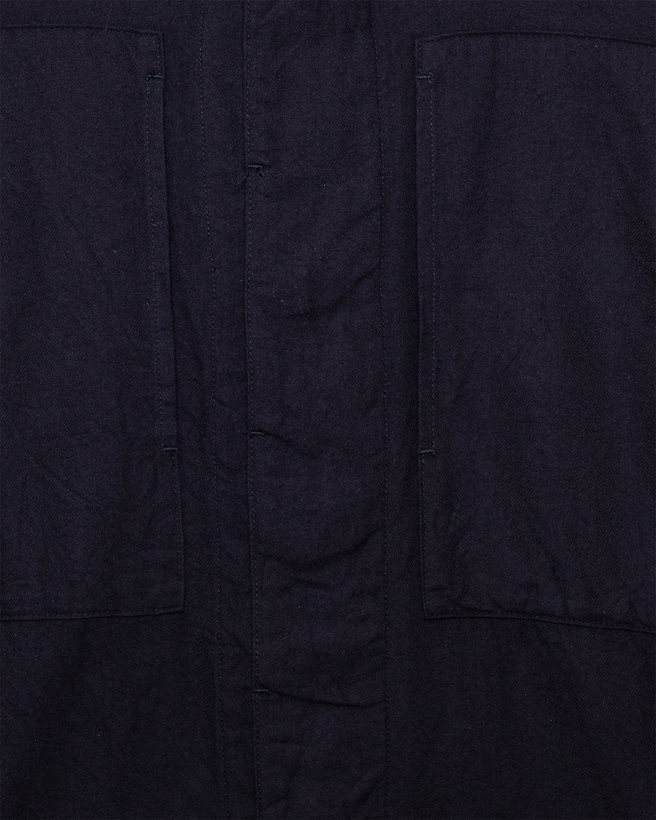 Flannel Short Shirt Jacket - Black