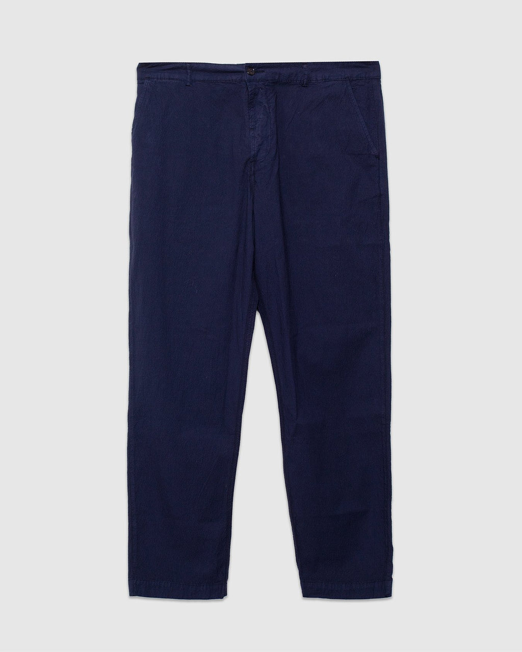 Military Chino in Seersucker ll  - Navy