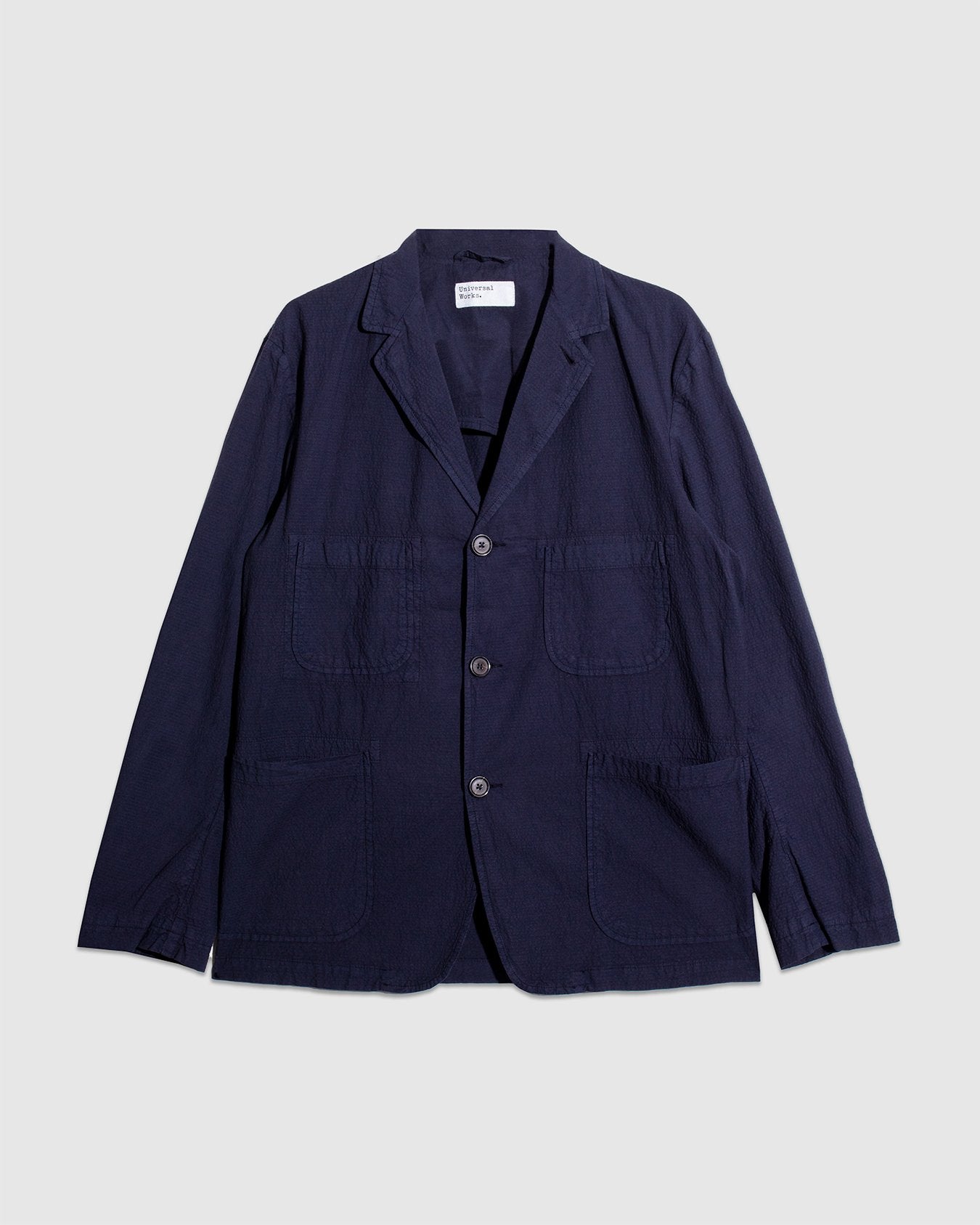 Five Pocket Jacket  Seersucker II - Navy