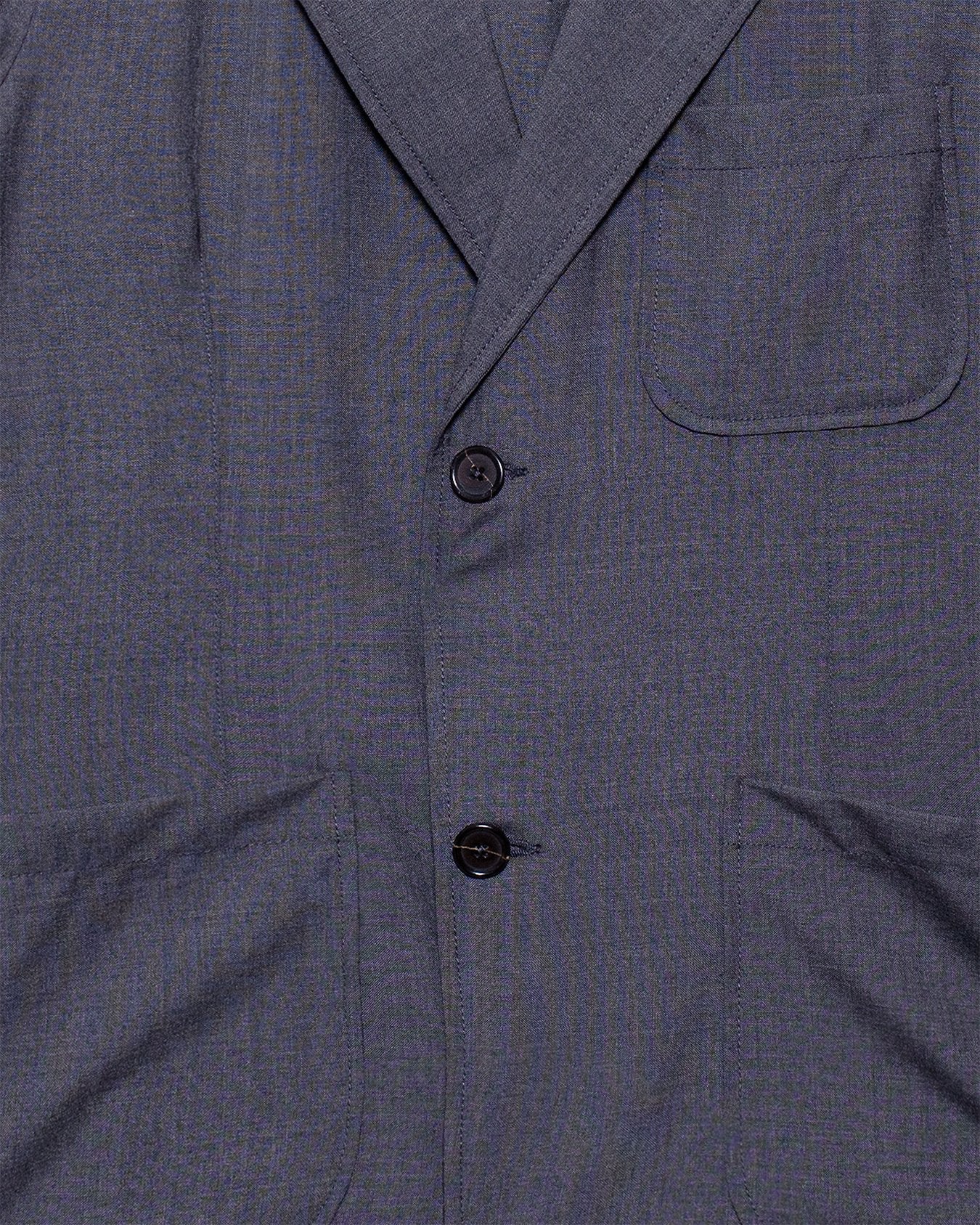 Two Button Jacket Tropical Suiting - Grey Marl