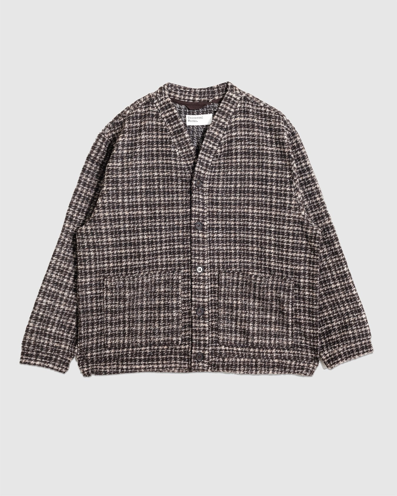 Advance Cardigan Jacquard Knit Brown