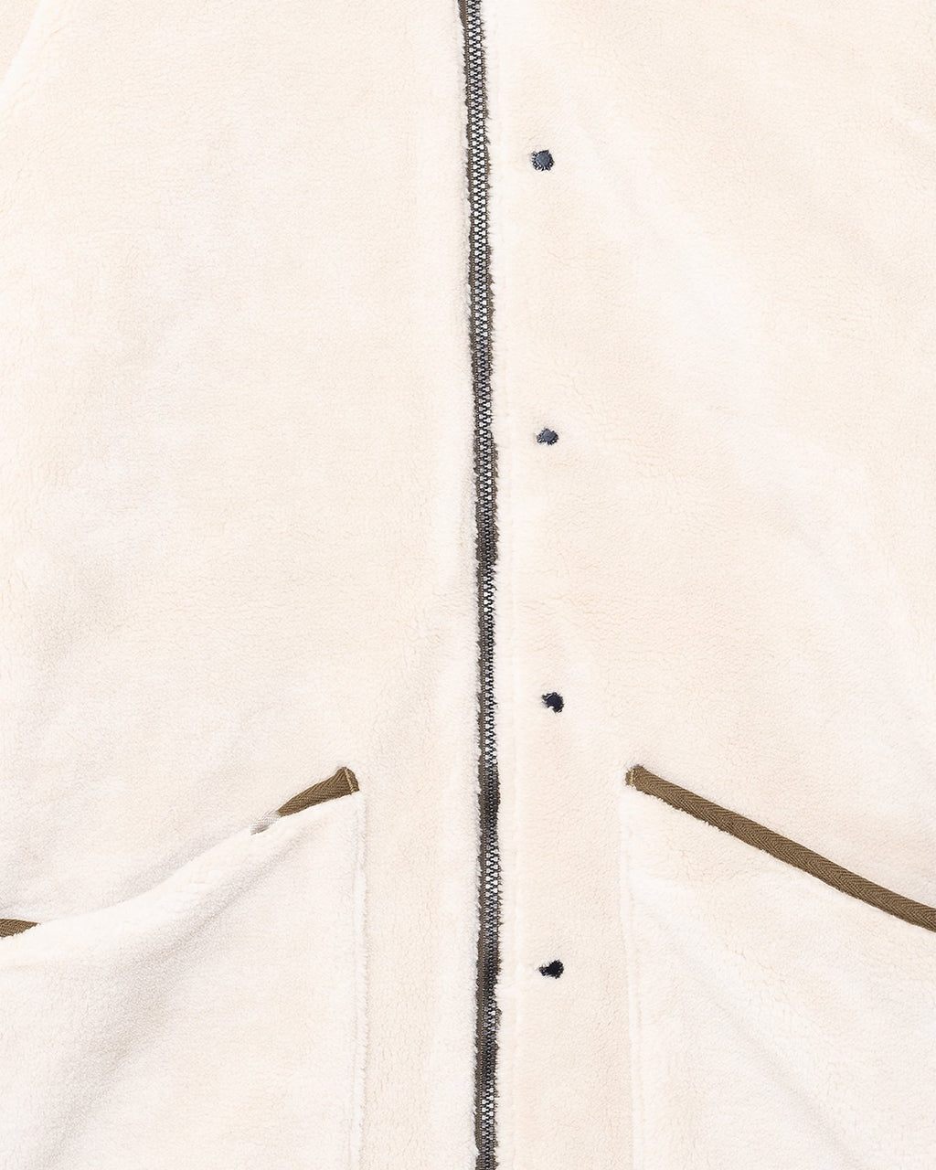 Military Reversible Down+Boa N-1 Type Jacket D.Olive/Cream