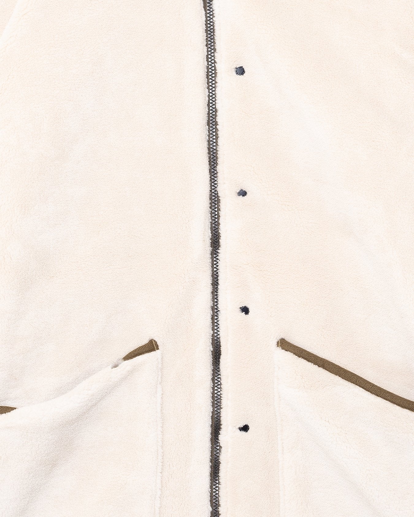 Military Reversible Down+Boa N-1 Type Jacket D.Olive/Cream