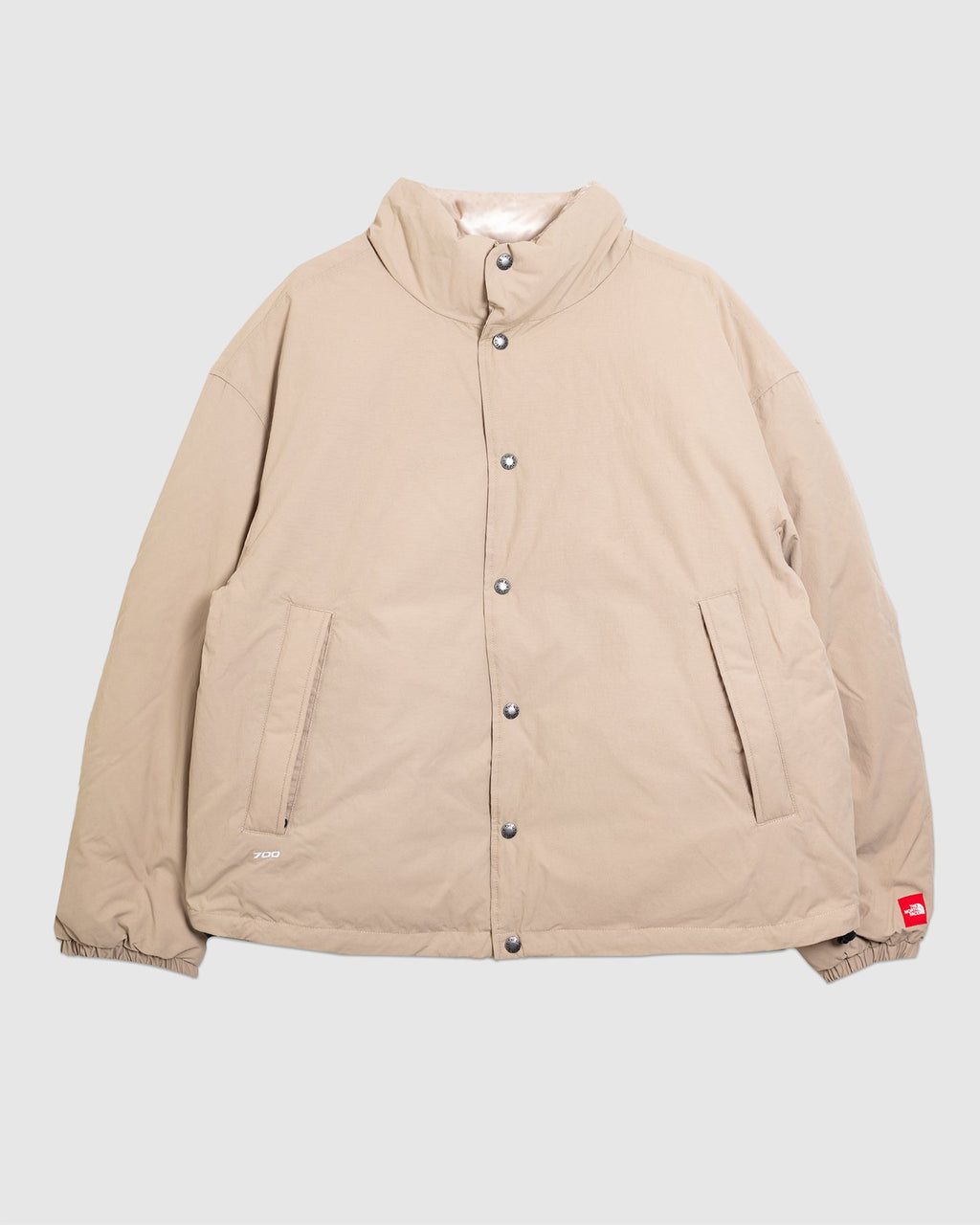 Red Box Down Jacket Mushroom Grey