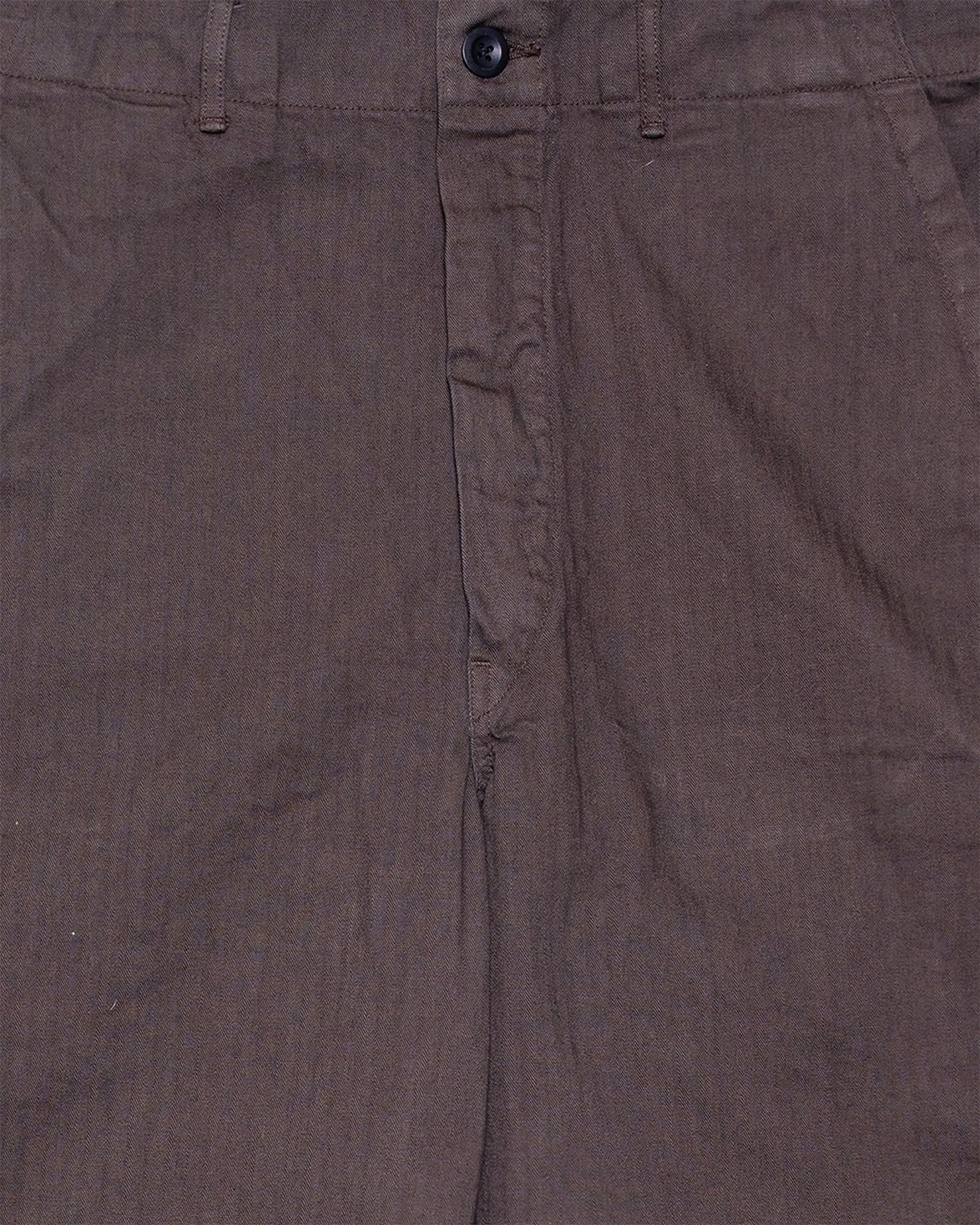 Wide Fit French Work Pants - Coffee Brown