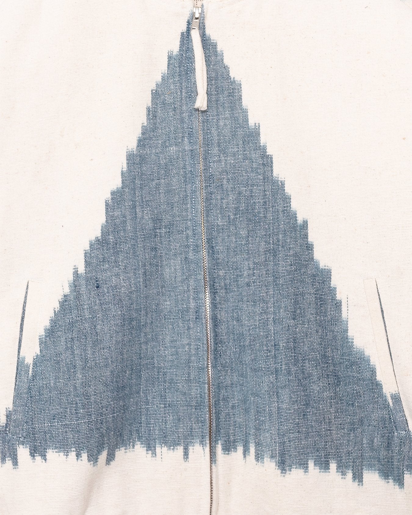 Max Quilted Bomber Jacket Ikat Off White/Air Blue IKAT65