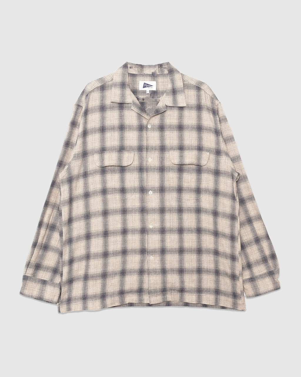 Vincent Melange Ombre Shirt Grey