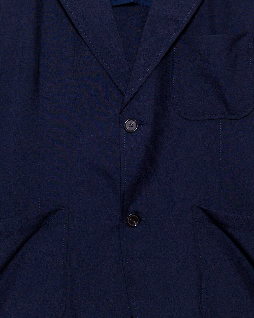 Two Button Jacket Tropical Suiting - Navy