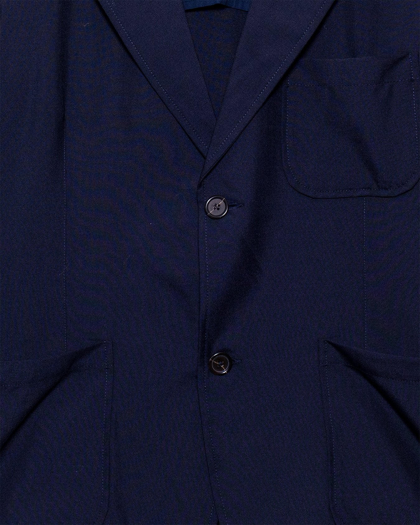 Two Button Jacket Tropical Suiting - Navy