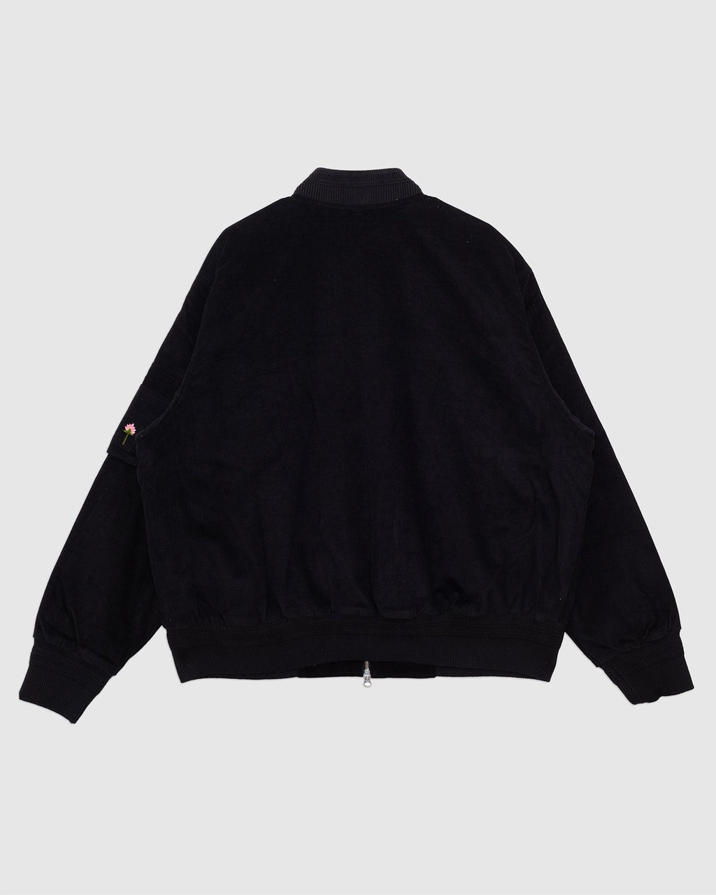 Max Quilted Bomber Jacket Black Corduroy CORD14