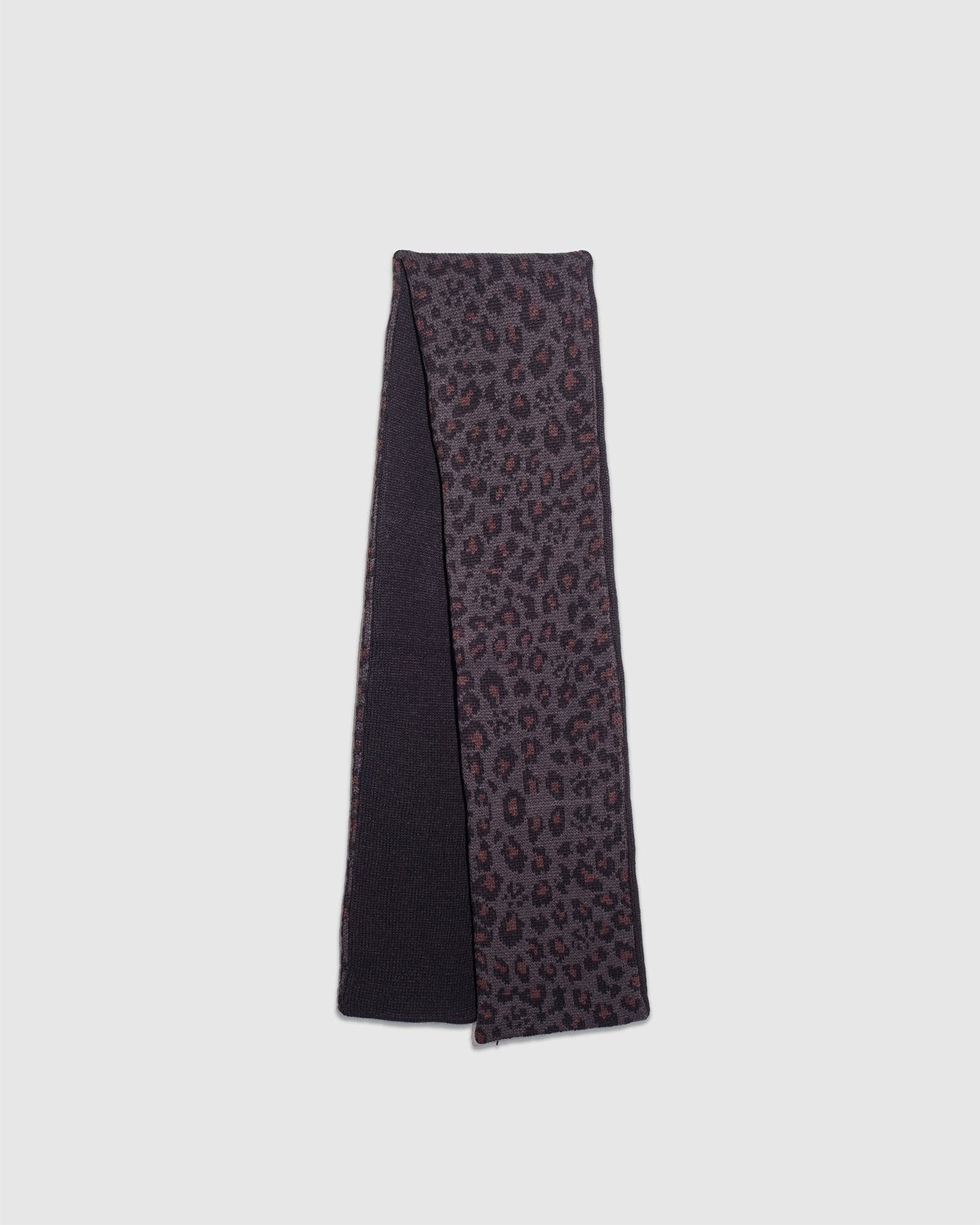 Reversible Chunky Scarf - Charcoal