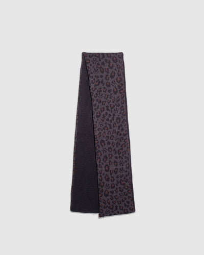 Reversible Chunky Scarf - Charcoal