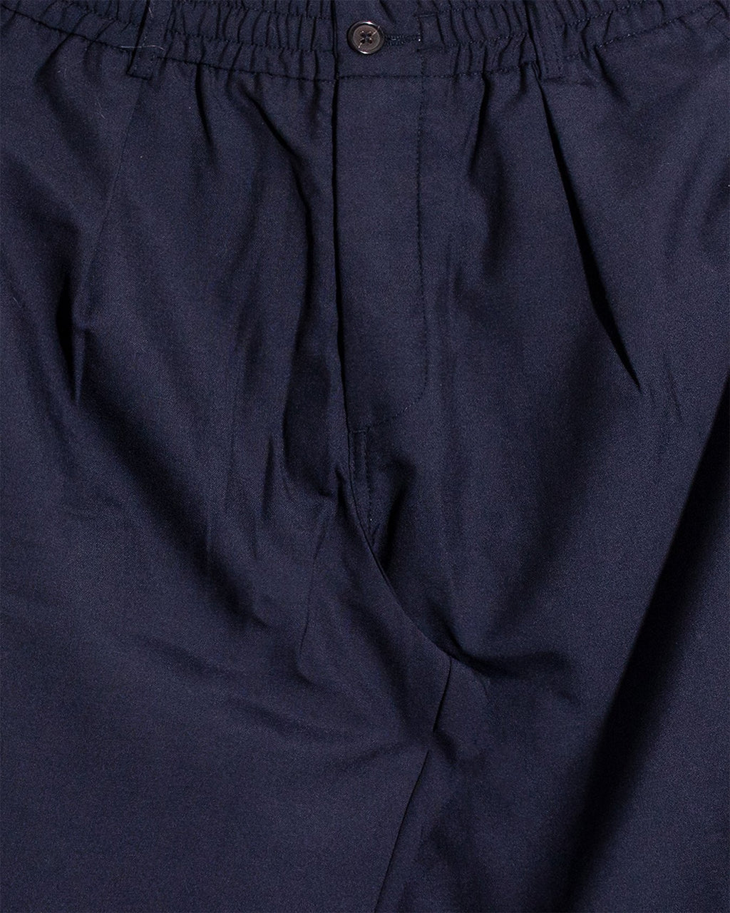 Pleated Track Pant Tropical Suiting - Navy