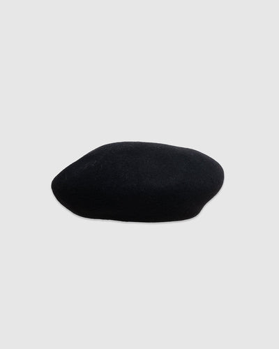 Wool Beret Black