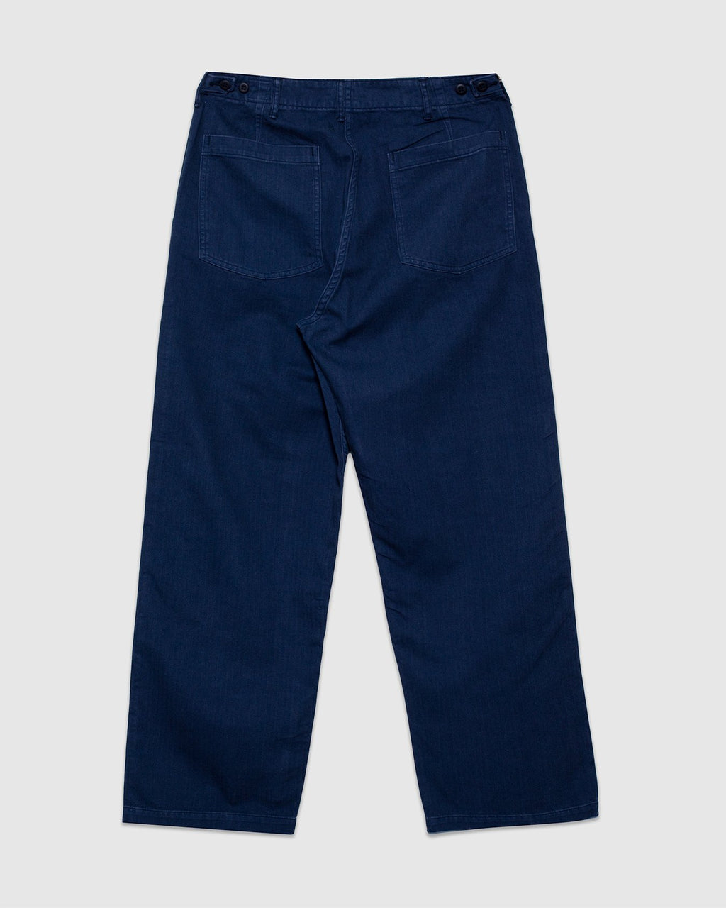 Herringbone Twill Summer Fatigue Pants - Navy