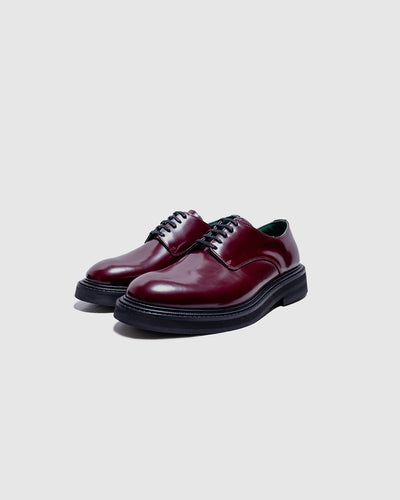 Officer Derby Burgundy Polido Leather