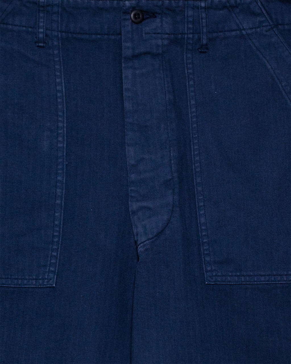 Herringbone Twill Summer Fatigue Pants - Navy