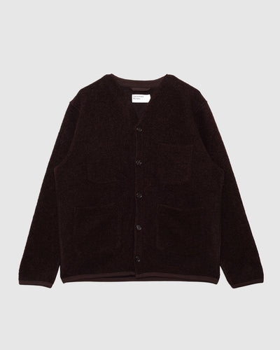 Cardigan Wool Fleece Brown