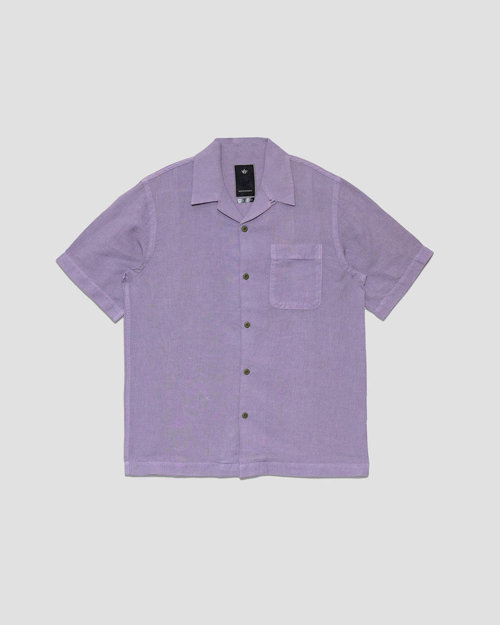 Hemp Camp Collar Shirt - Purple Ash