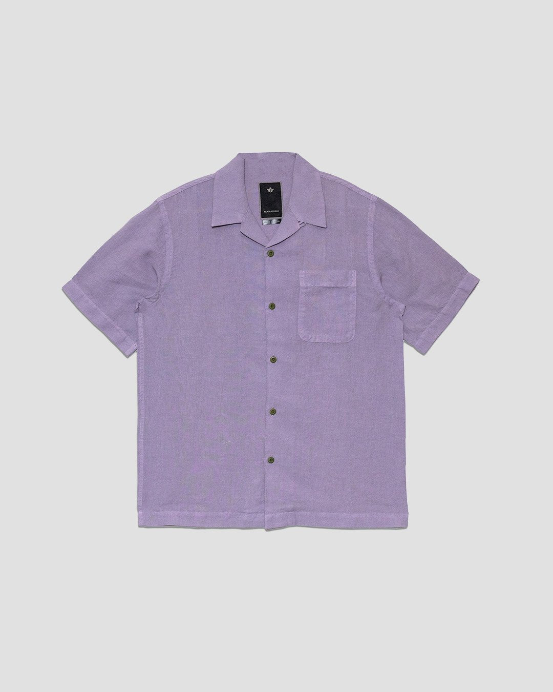Hemp Camp Collar Shirt - Purple Ash