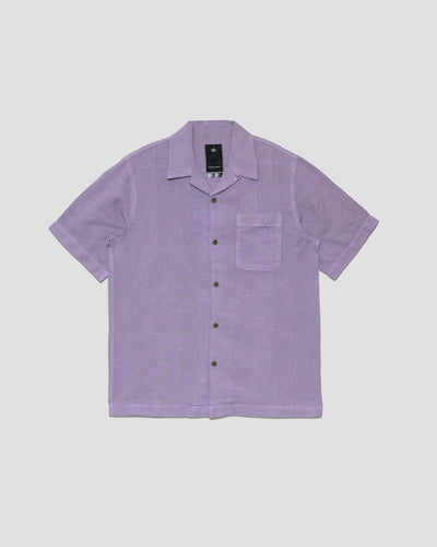 Hemp Camp Collar Shirt - Purple Ash