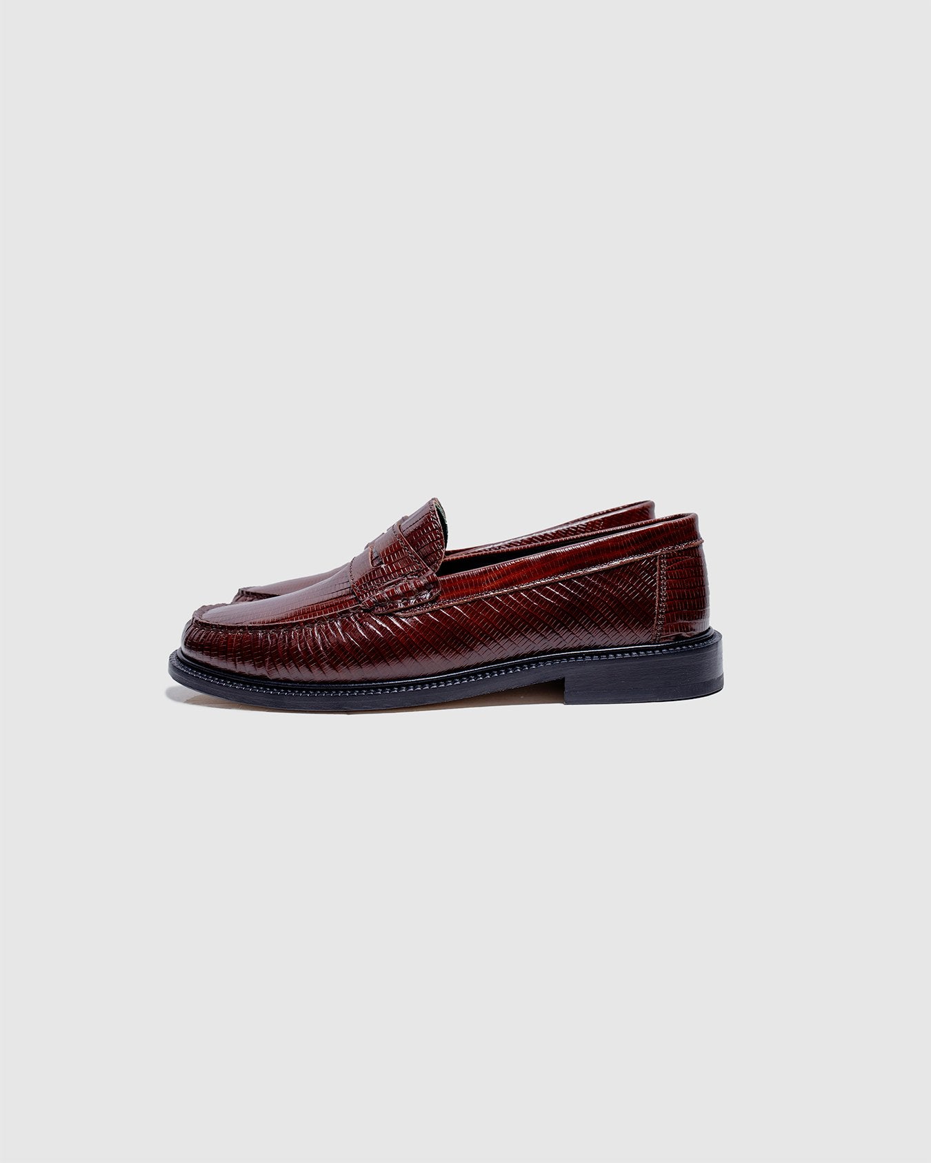 Yardee Mocassin Loafer Brown Lizard Pattern