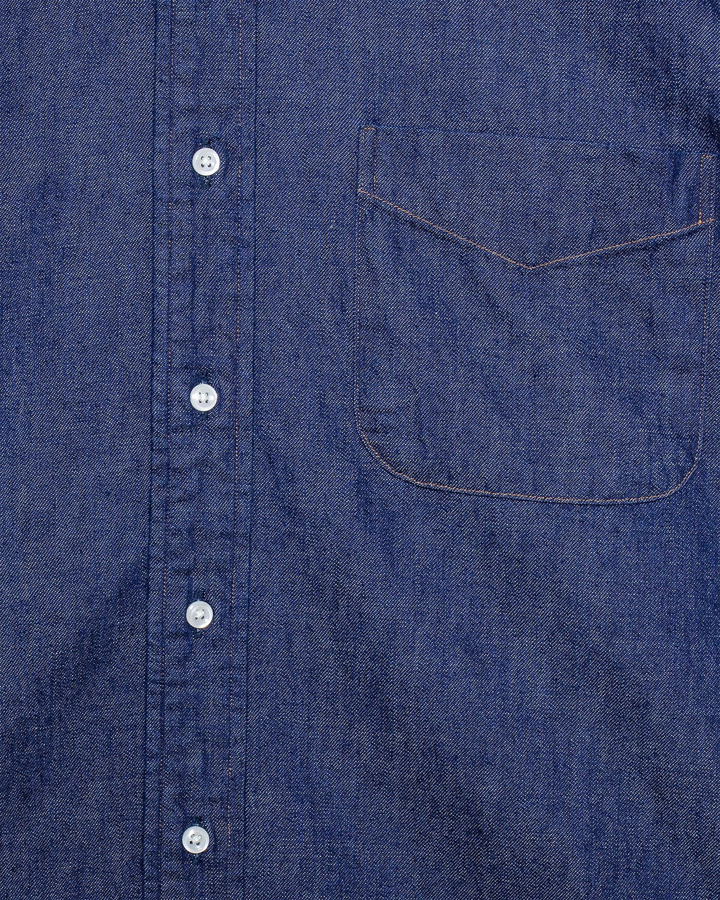 Denim Standard Button Down Shirt One Wash