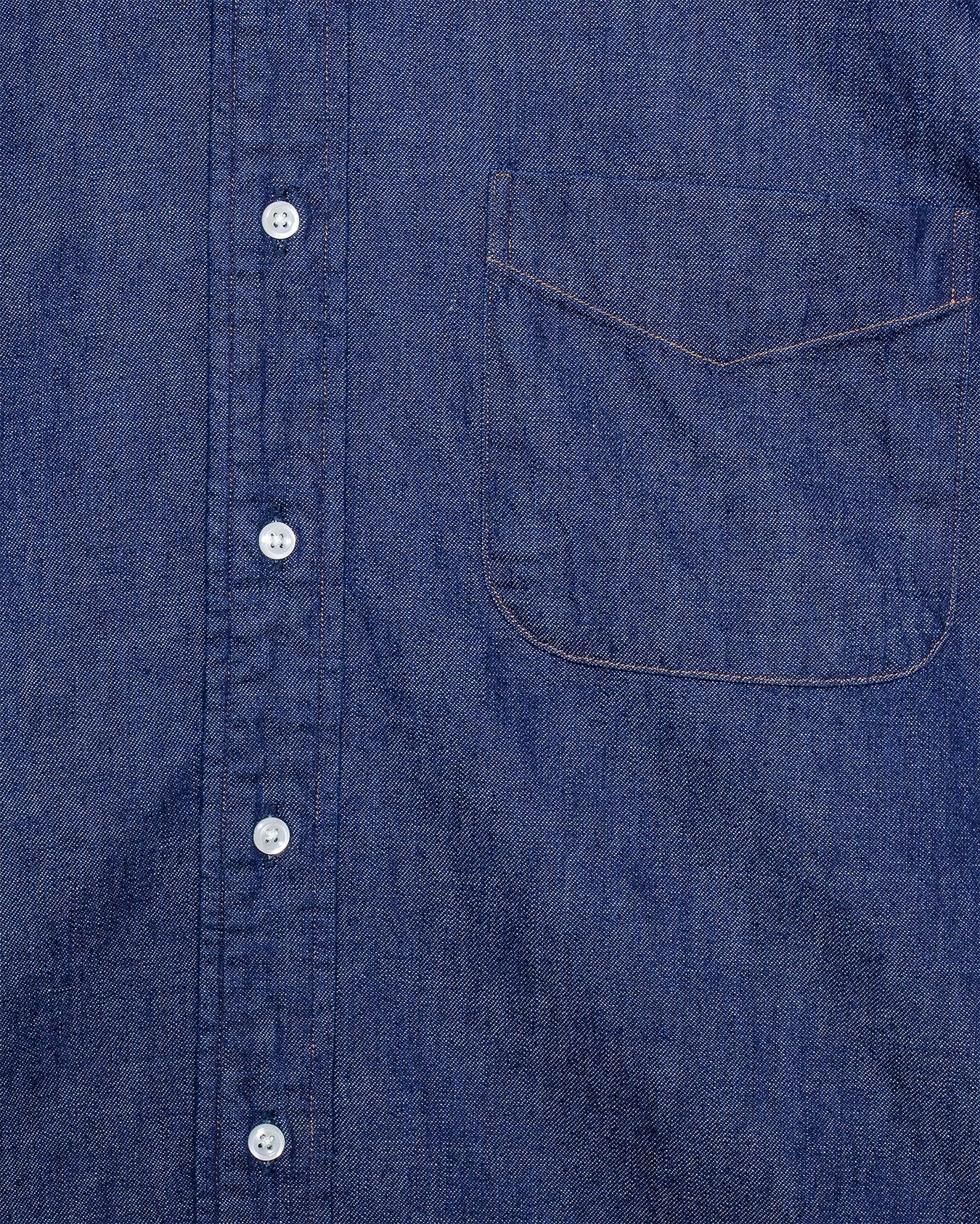 Denim Standard Button Down Shirt One Wash