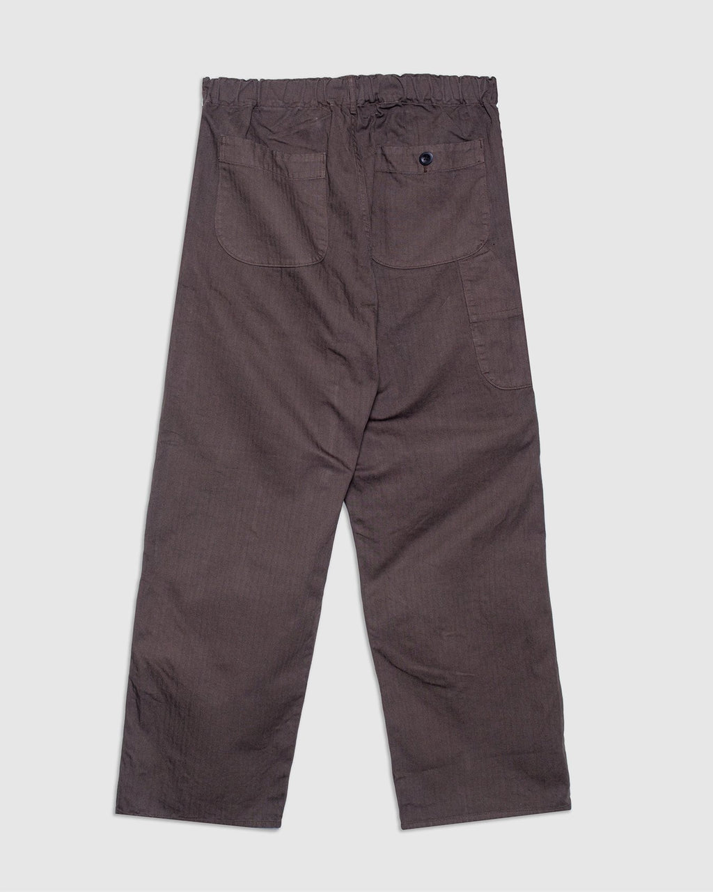 Wide Fit French Work Pants - Coffee Brown