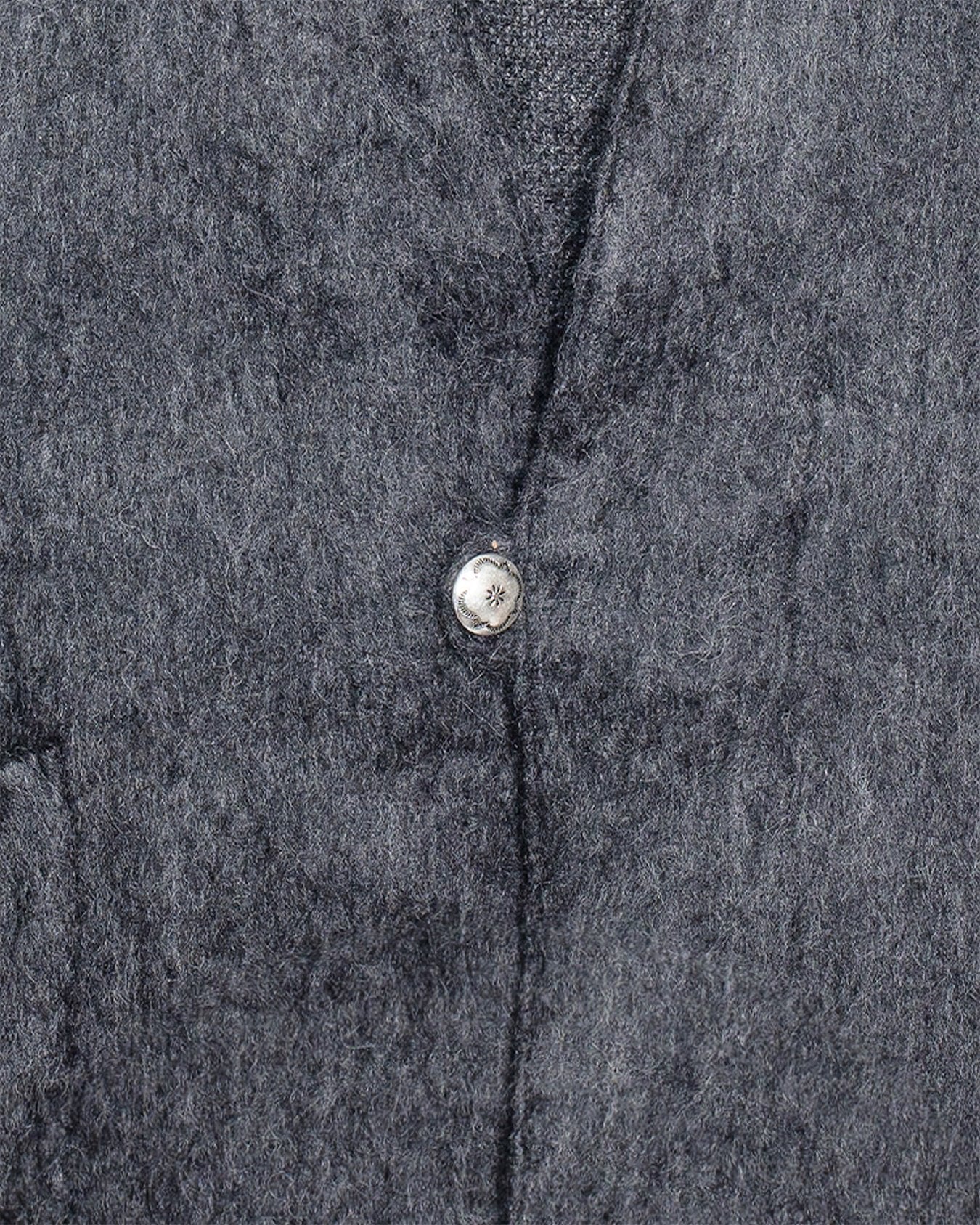 Mohair Cardigan - Charcoal Gray