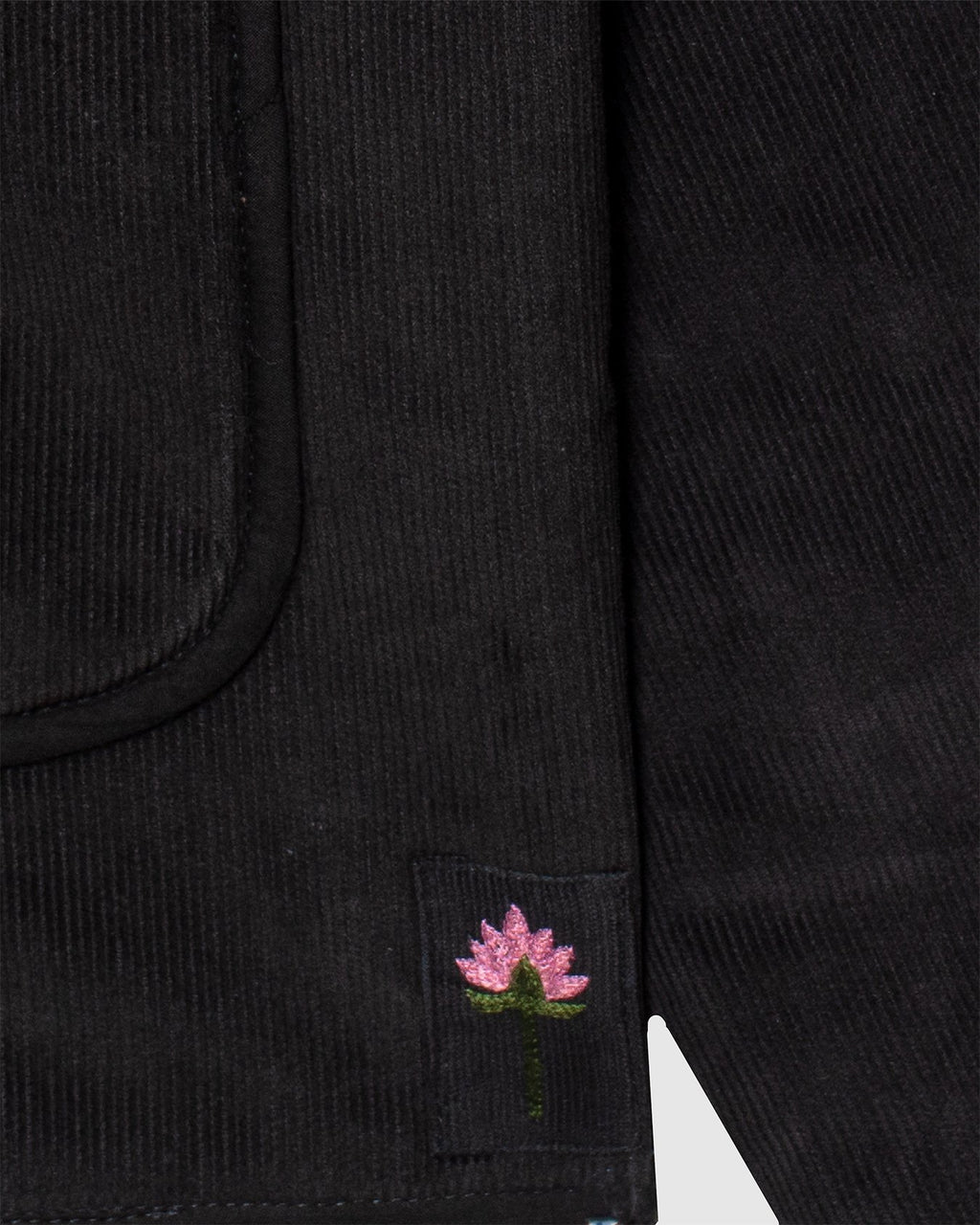 Amardeep Quilted Jacket Dark Green Corduroy CORD14