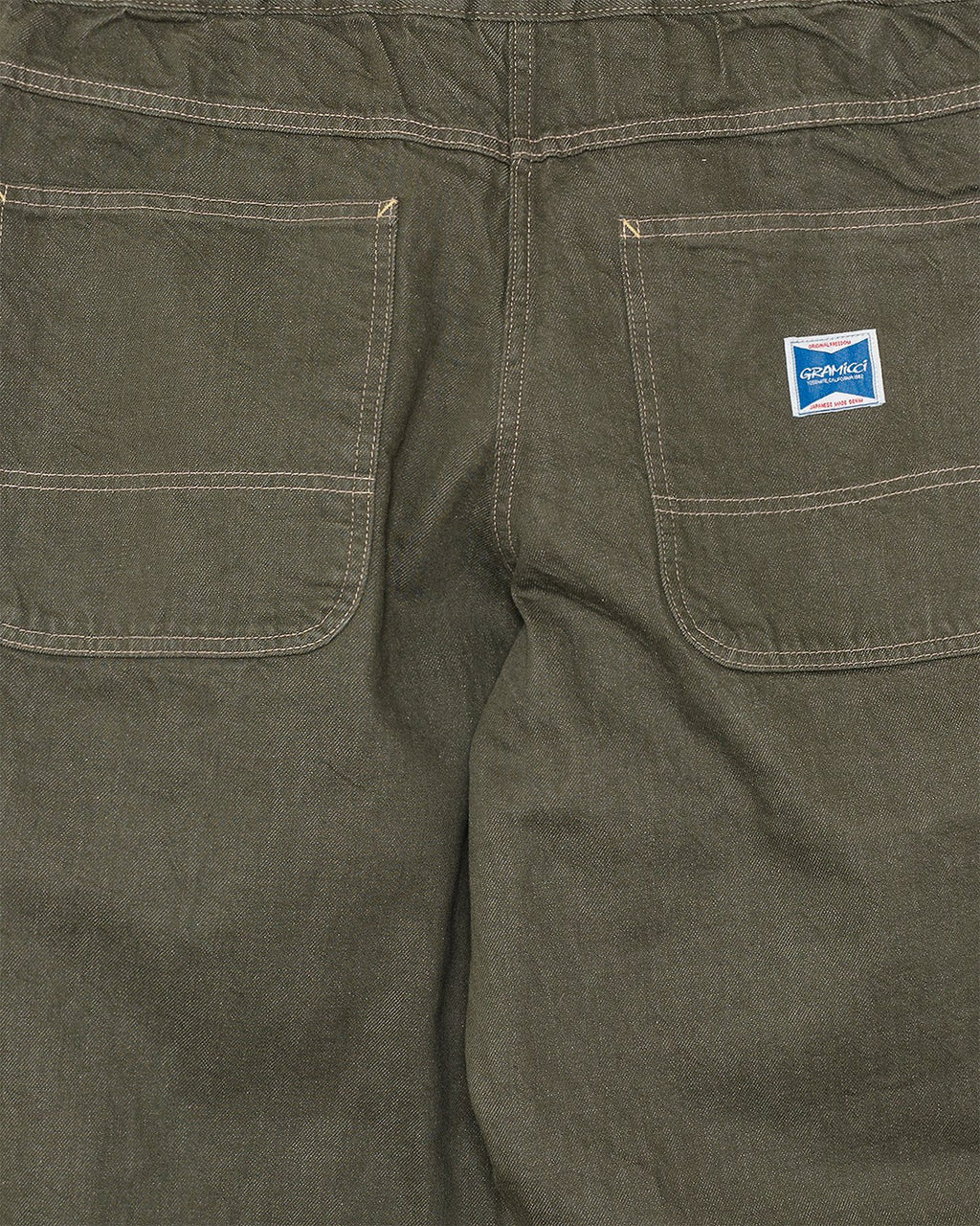 Japanese Slub Denim Pant Dark Sage