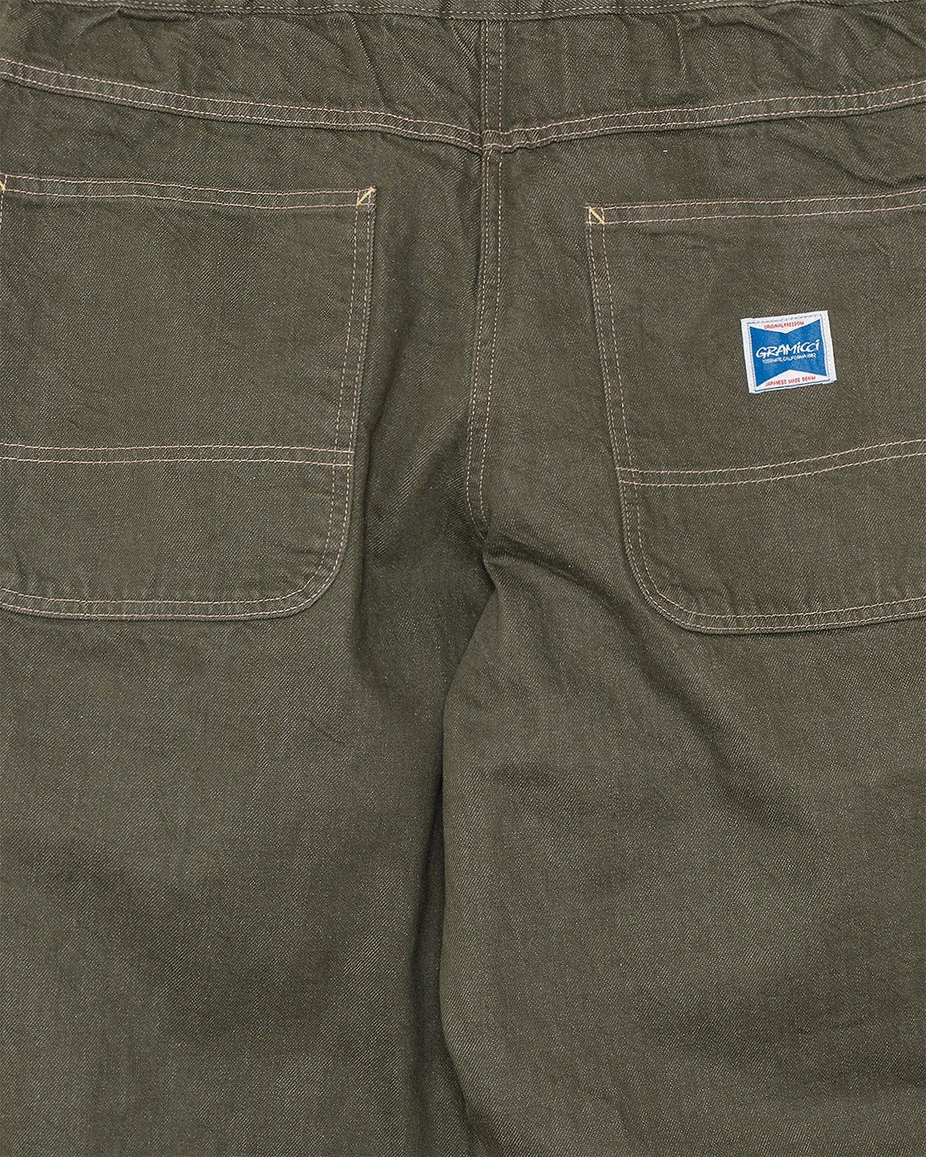 Japanese Slub Denim Pant Dark Sage