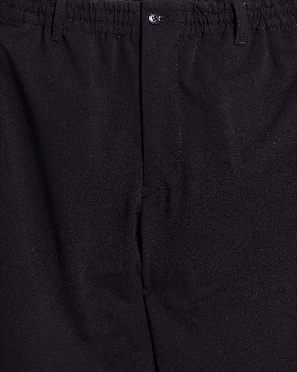 Twill Tapered Loose Fit Pants - Black