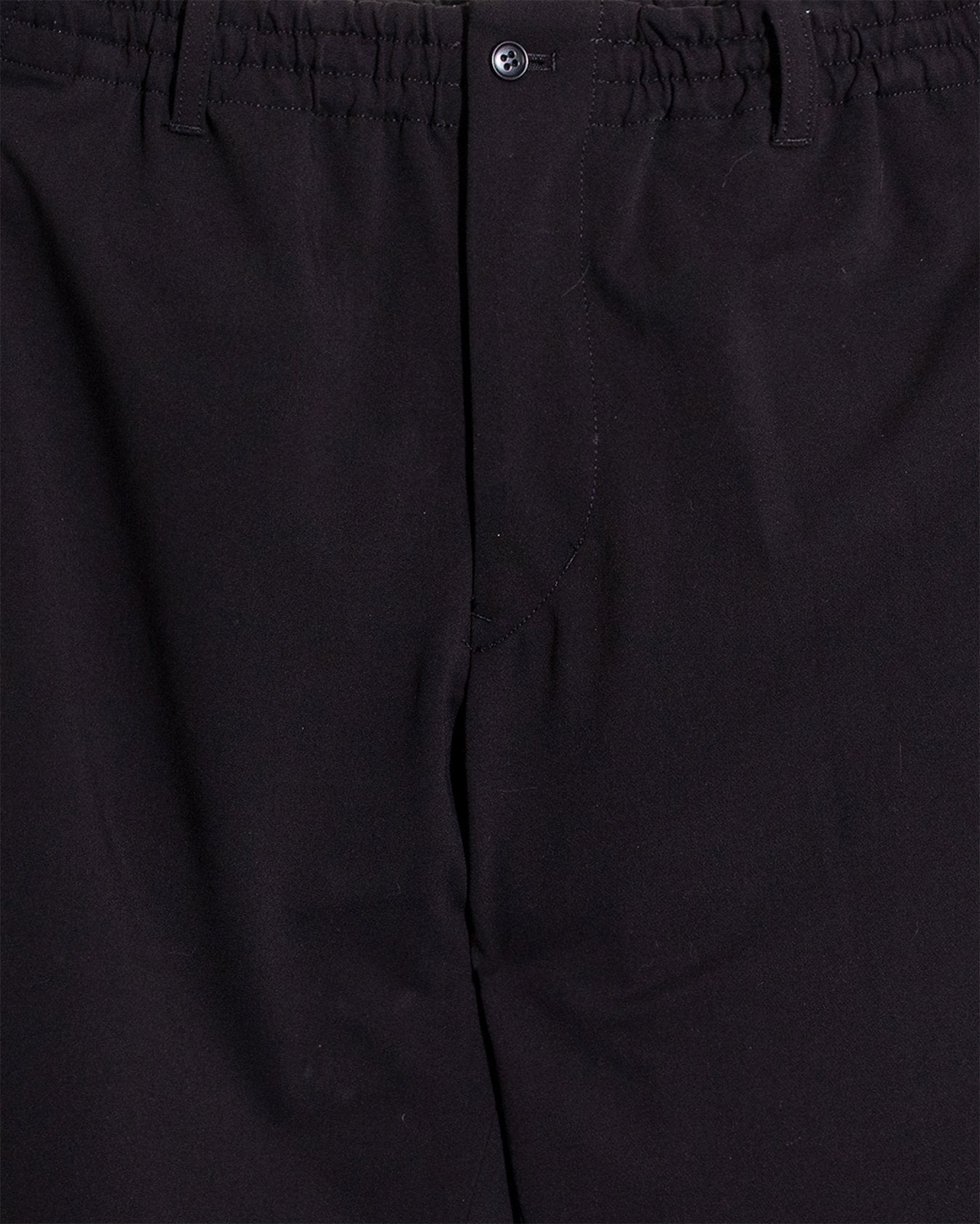 Twill Tapered Loose Fit Pants - Black