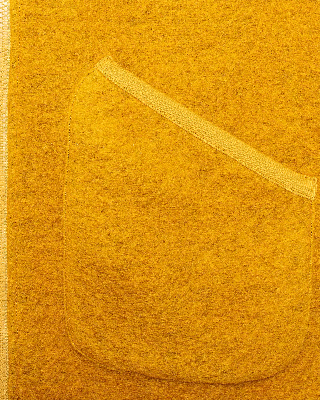Zip Waistcoat Yellow Wool Fleece