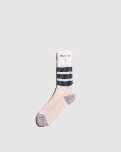 Coarse Ribbed Socks - Dark Green