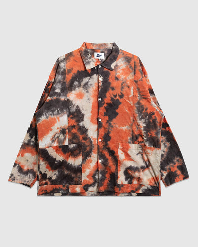 Stereo Tie Dye Shirt - Brown/Orange