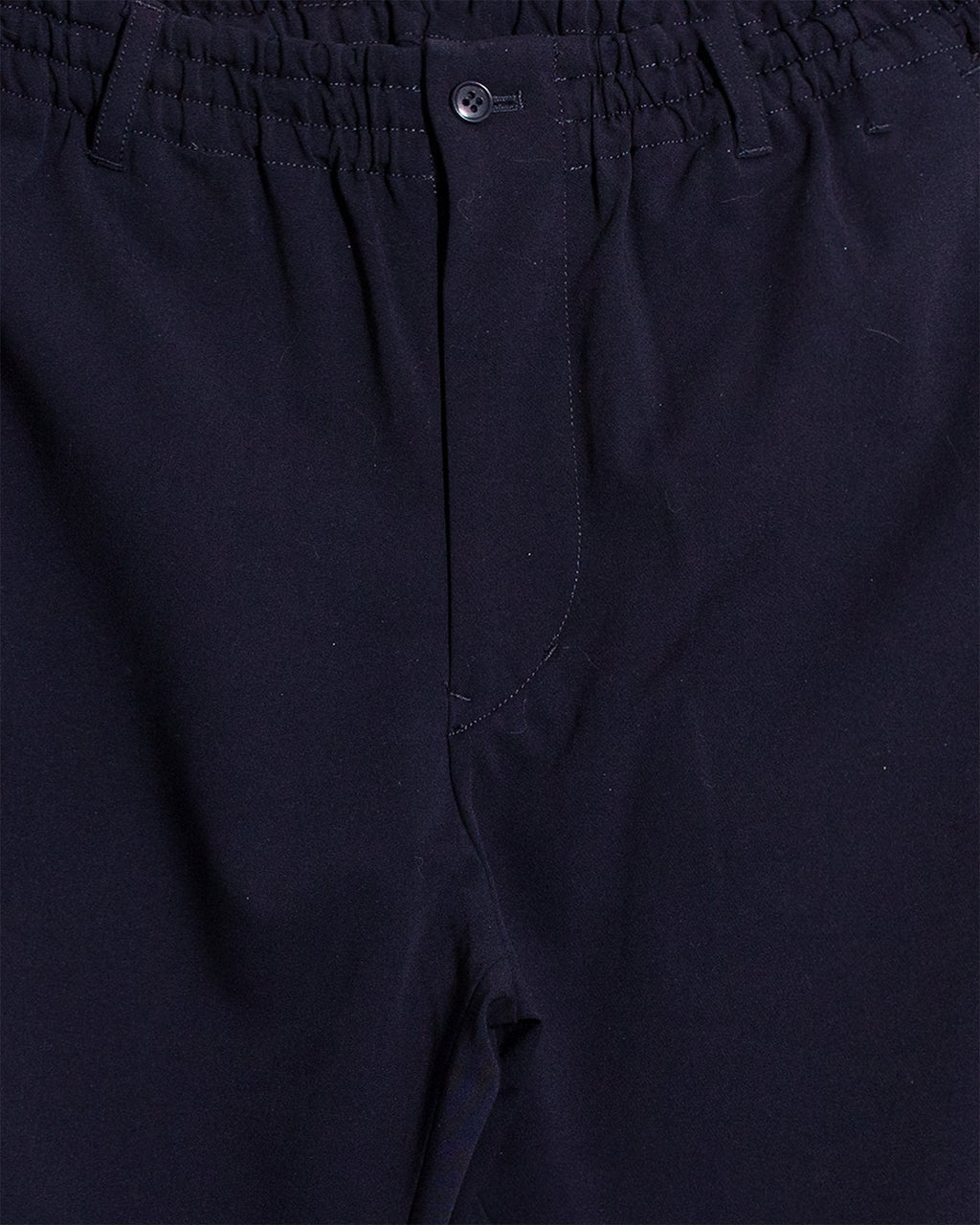 Twill Tapered Loose Fit Pants - Navy