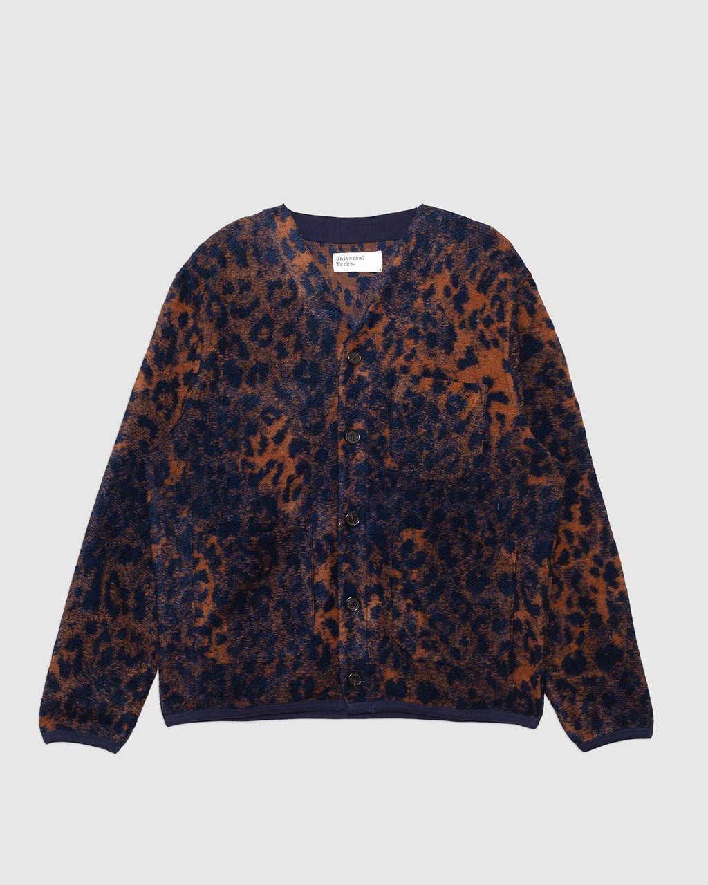 Cardigan Dark Navy/Brown Night Leopard