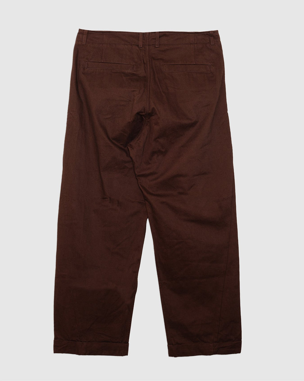 Bobby Wide Pleated Trousers Chestnut