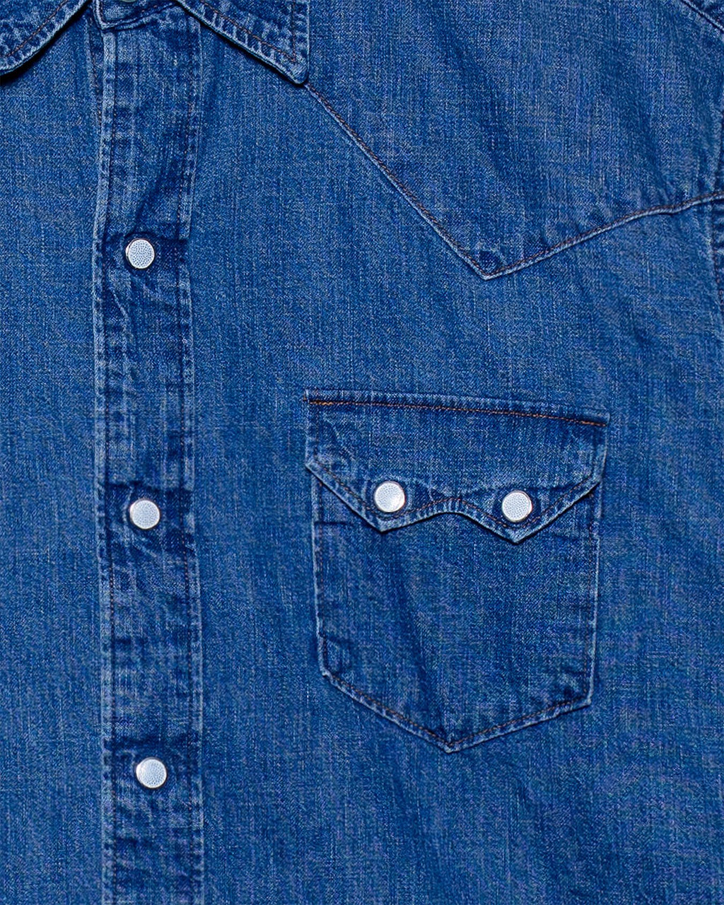 Denim Western Shirt - Denim Used